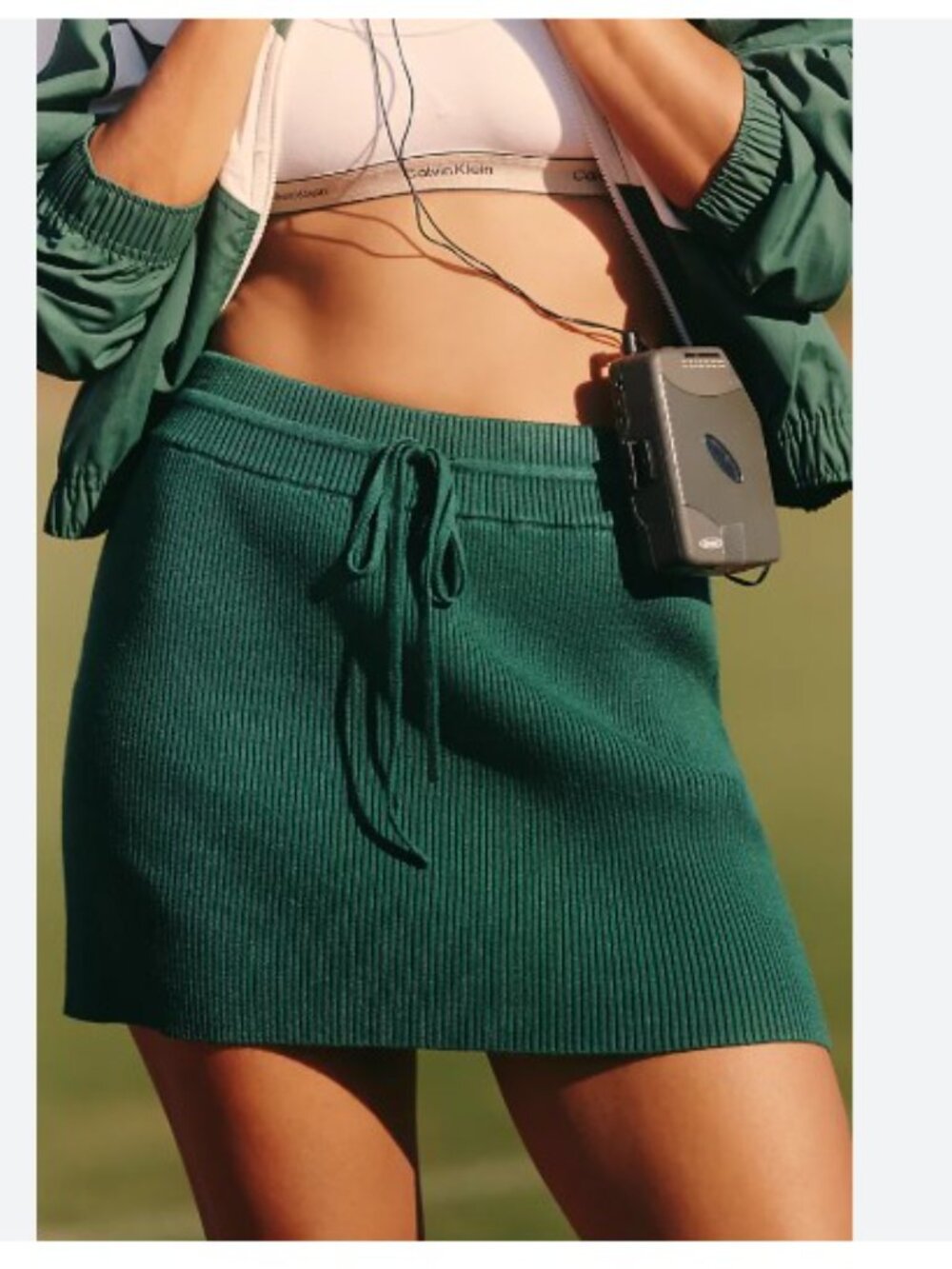 LSPACE x Anthropologie Jet Set Mini Skirt in Green - Size Medium - NWT - Picture 3 of 6